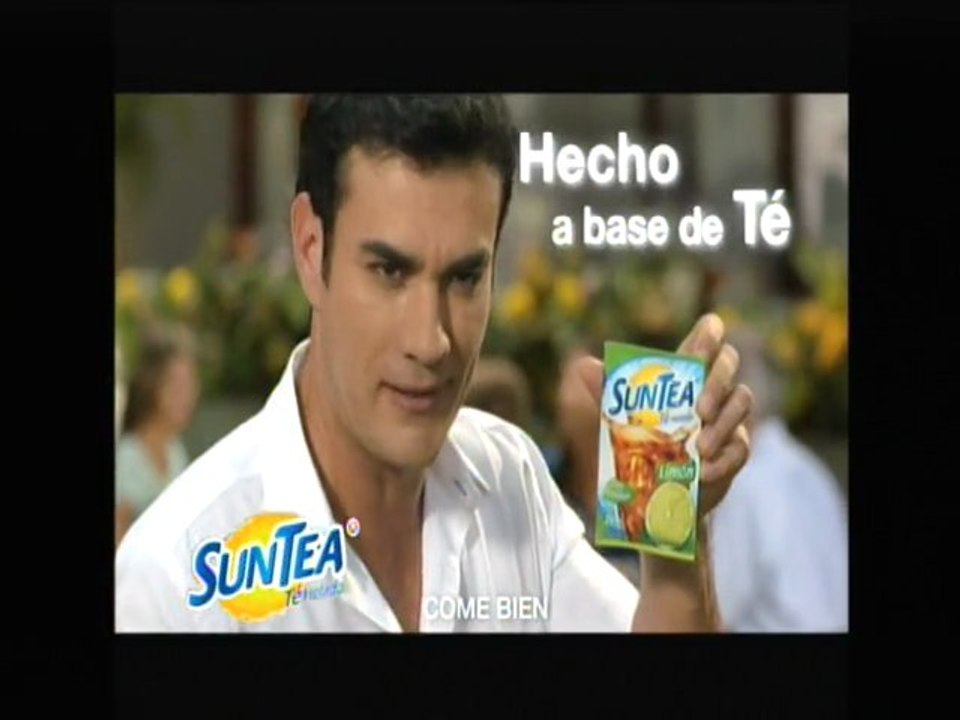 David Zepeda @davidzepeda1 comercial de SunTea
