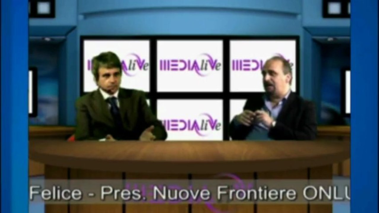 Gabriele Felice parla dei progetti di Nuove Frontiere Onlus