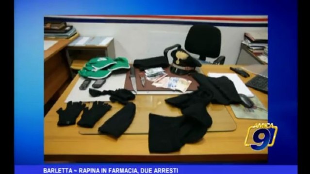 Barletta | Rapina in farmacia, due arresti