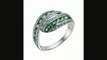 Silver Green Swarovski Topaz & Diamond Wrap Ring Review