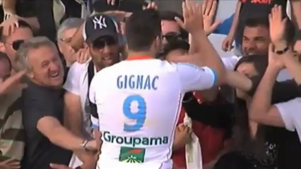 La présentation de l'Olympique de Marseille