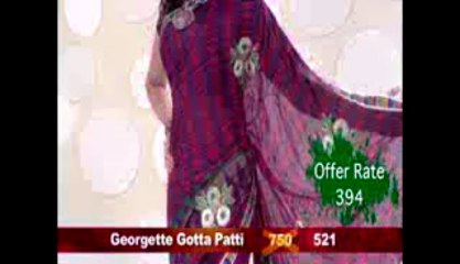 Indian Saree Shopping Online At Kalazone | Georgette Gotta Patti Sarees