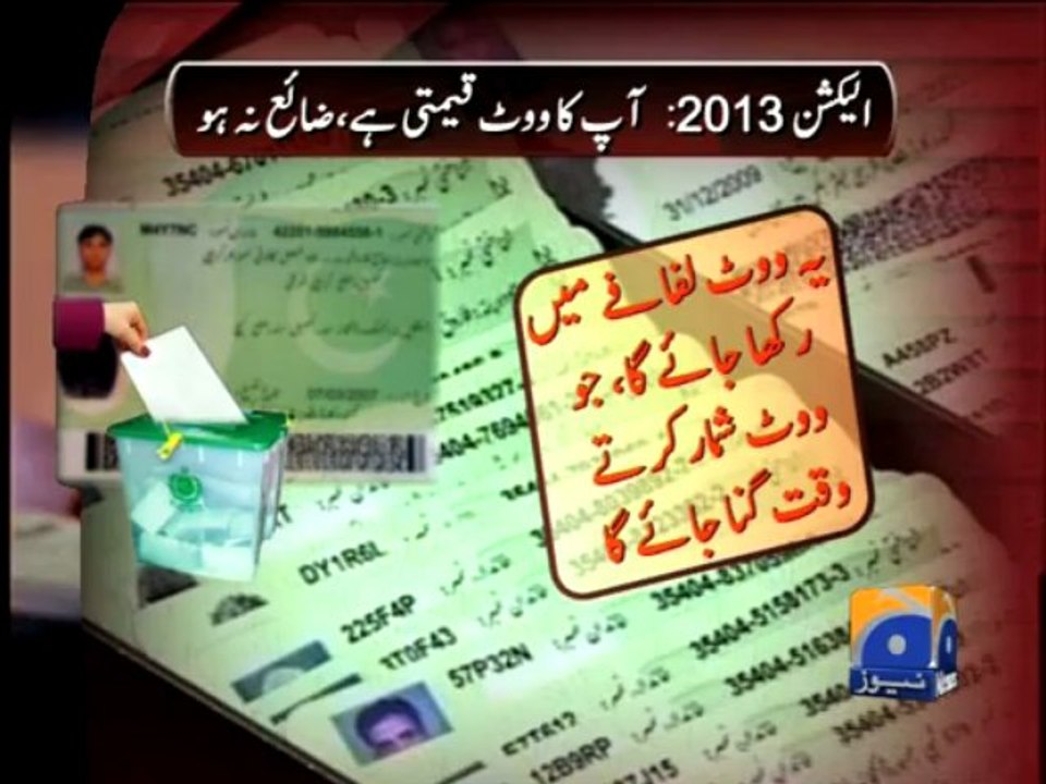 Geo Reports-How to cast Vote?10 May 2013