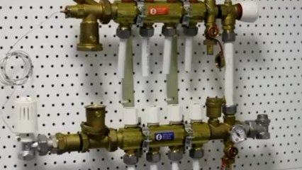 Внешний вид Коллектора водяного теплого пола