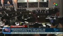Guatemala levanta el estado de sitio y declara el de prevención