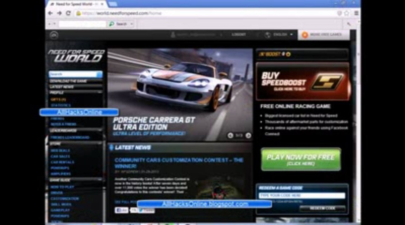 Need For Speed World Boost µ Hack Cheat FREE DOWNLOAD