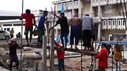 Human Pile Driving In Thailand