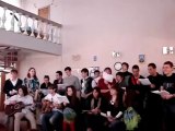 Soirée des chansons françaises avec les étudiants d'ESIER