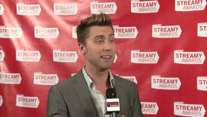 Lance Bass: Streamy Awards Backstage
