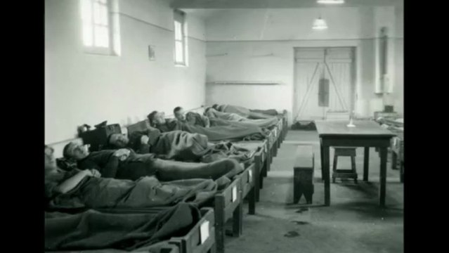 Prisonniers de guerre allemands au camp de Coëtquidan en 1947