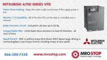 FR-A740-00040-NA Mitsubishi A700 Variable Frequency Drive 2HP  480V