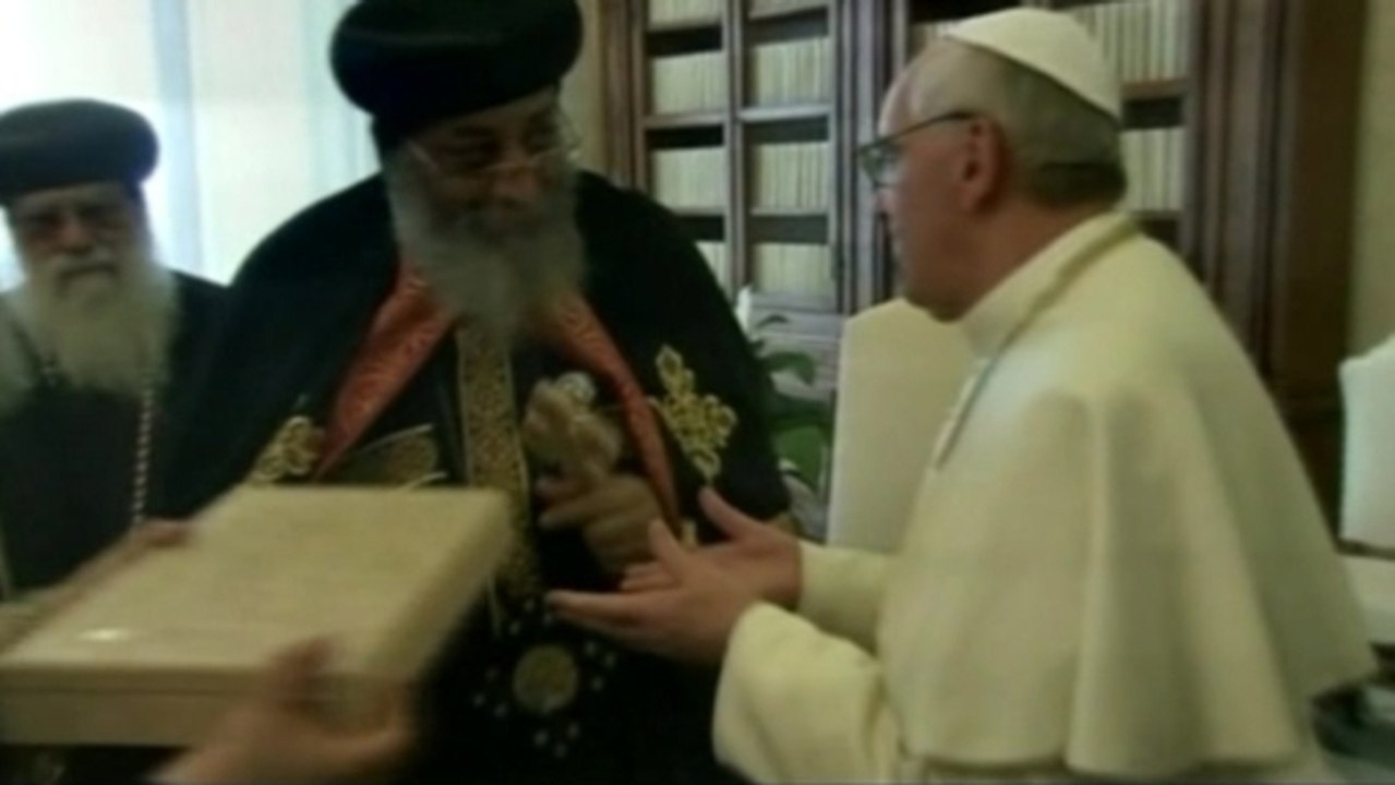 Egypt's Coptic leader visits Pope Francis
