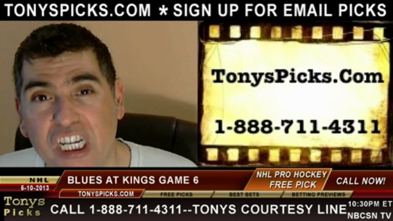 St Louis Blues versus LA Kings Pick Prediction NHL Playoff Game 6 Odds Preview 5-10-2013