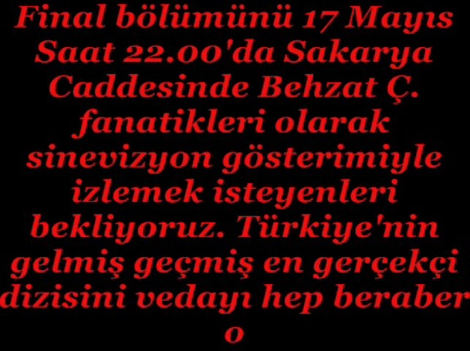 17 Mayıs | B Ç. Final