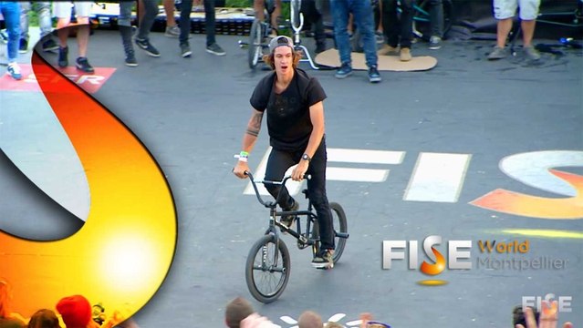 Mathias Dandois - 1st place Qualif BMX Flat Pro - FISE World Montpellier 2013