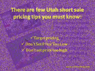 Utah Short Sale Pricing Tips You Must Know