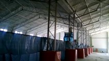 Trapez Çatı Spor Salonu Poliüretan Köpük İzolasyonu www.birpol.com