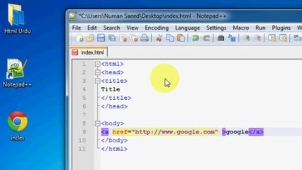HTML Tutorials In Urdu Lesson 4
