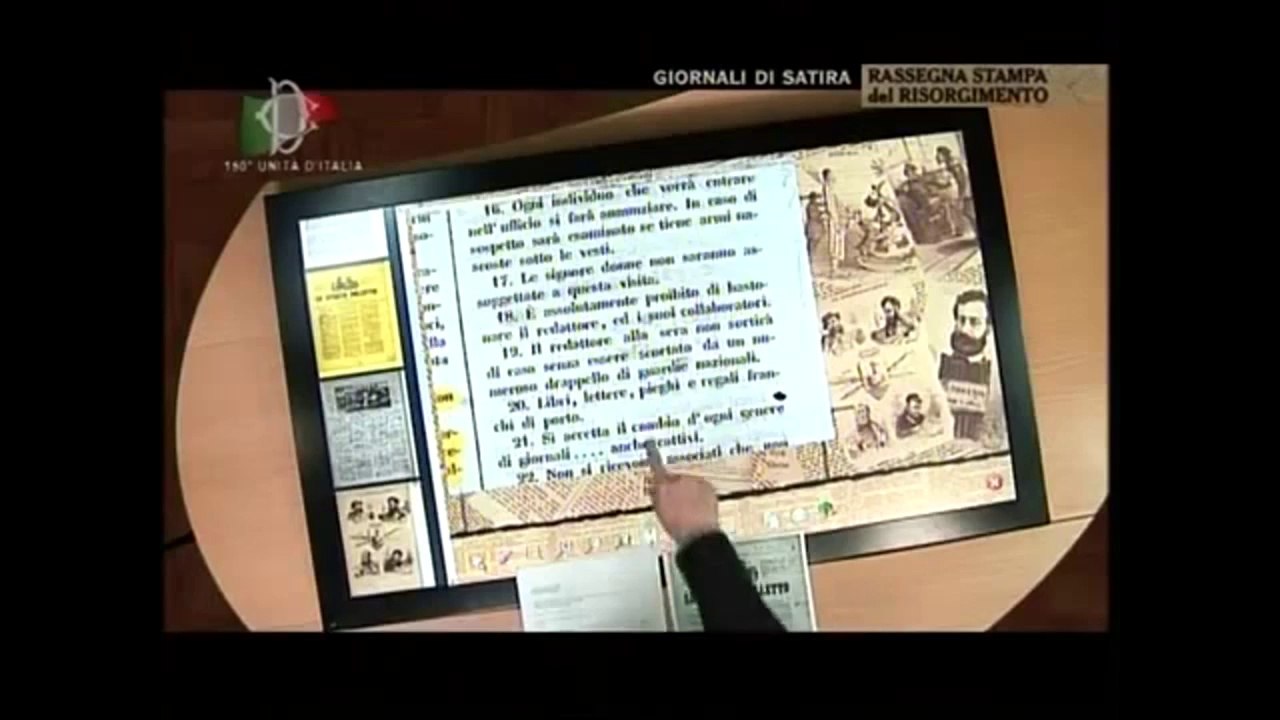 Roma - Rassegna stampa del Risorgimento - Giornali di satira (10.05.13)