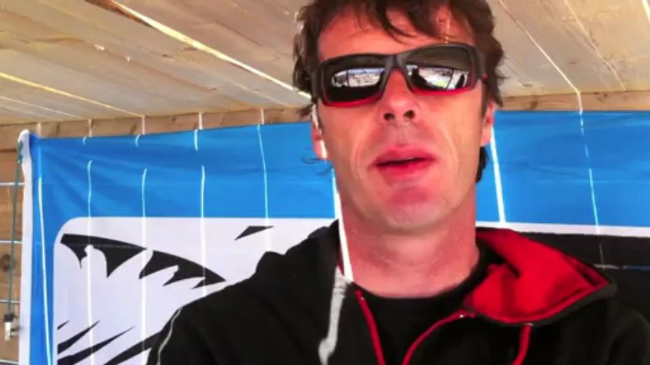 Défi Wind 2013 - Interview de Patrice Belbeoc'h 1er au classement général provisoire après la manche n°3