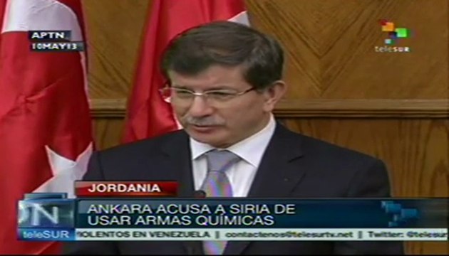 Canciller turco acusa a presidente sirio de usar armas químicas