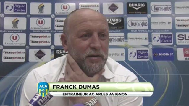 Conférence de presse Tours FC - AC Arles Avignon : Bernard BLAQUART (TOURS) - Franck DUMAS (ACA) - saison 2012/2013