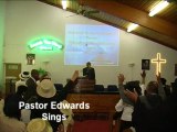Pastor Edwards sings