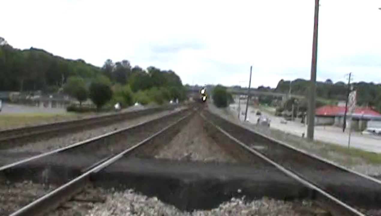 Norfolk Southern autorack train west through Austell Ga.