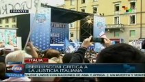 Italia: critica Berlusconi al sistema judicial