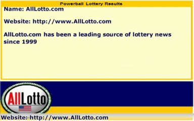 Powerball Lottery Drawing Results for May 11, 2013