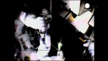 ISS astronauts make emergency space walk
