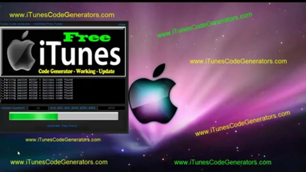 iTunes Code Generator - Real Codes Generated - Mediafire