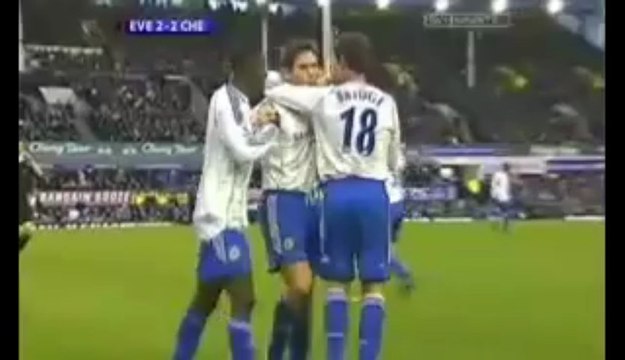 Frank Lampard goal vs Everton 06-07