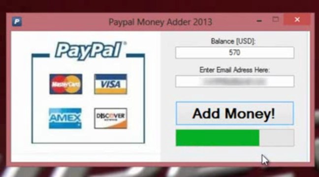 PayPal Money Adder Generator Générateur ( FREE Download ) May - June 2013 Update