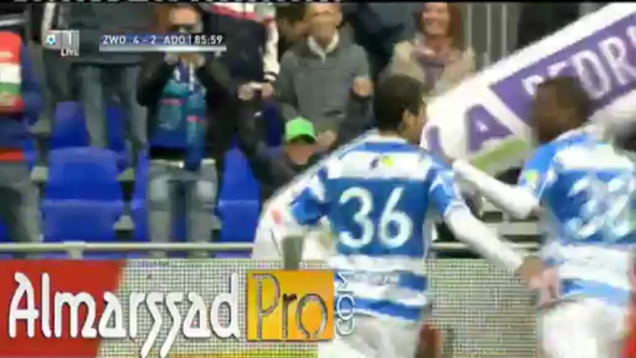 86' Doelpunt Youness Mokhtar, PEC Zwolle - ADO Den Haag, 4-2