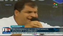 Llama Correa a ejercer autocrítica para revolucionar la revolución