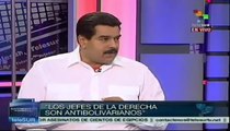 Jefes de la derecha son antibolivarianos: Pdte. Maduro