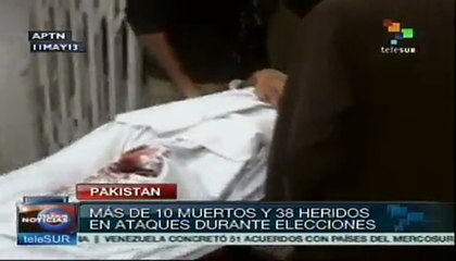 Explotan artefactos en Pakistán; hay más de 10 muertos y 38 heridos