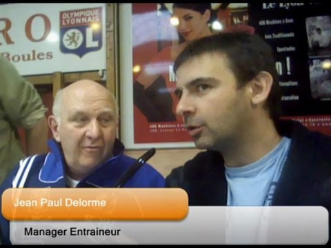 Interviews, CRO Lyon contre BRB Ivrea, demi finale Coupe d'Europe 2013, Sport Boules