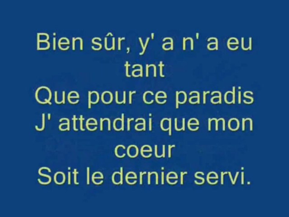Chanson BIEN SUR