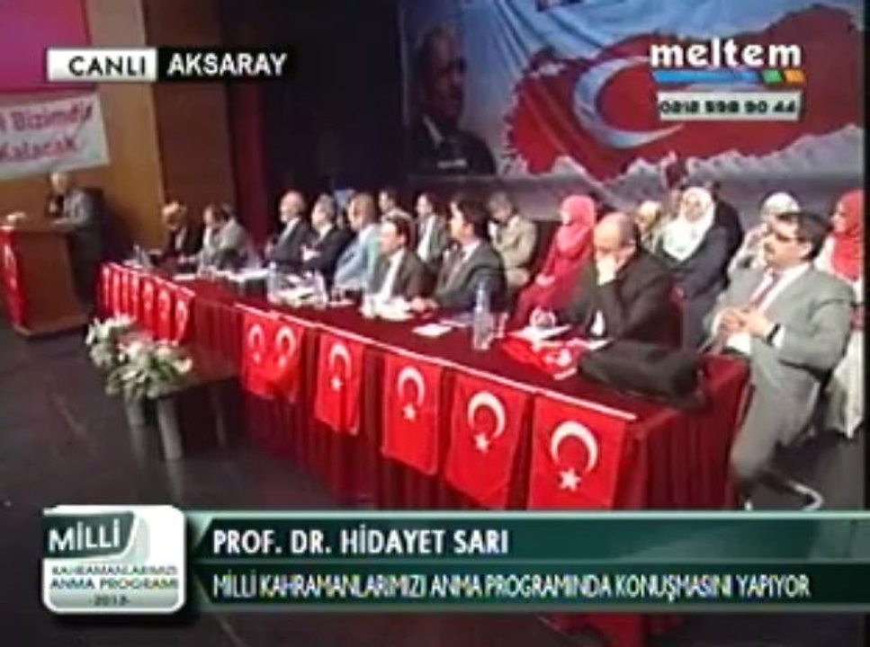Meltem Tv Prof. Dr. Hidayet Sarı Aksaray Konferansı 12,05,2013
