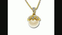 Freshwater Pearl Pendant Necklacein 14k Gold With Diamonds From Jewelry.com Review
