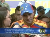 Capriles al Gobierno Nacional: 