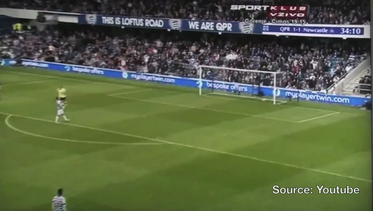 Yoan Gouffran marque le but du maintien de Newcastle face à QPR