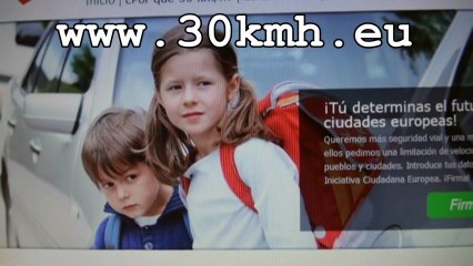Campaña europea por límite 30 km/h en centros urbanos