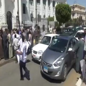 وقفة احتجاجية لذوي الاحتياجات الخاصة بالمنيا للمطالبة بتثبيتهم