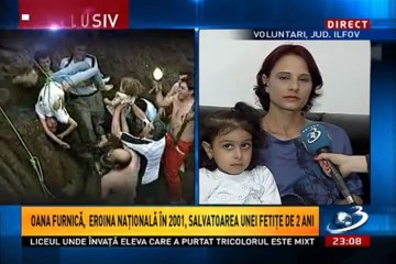Oana Furnica, eroina salvatoare a unei fetite de 2 ani in 2001, la Sinteza zilei