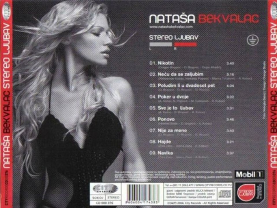 Natasa Bekvalac - Nikotin - (Audio 2005) HD