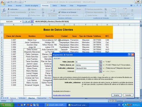 Excel Sistema de Facturación Automática mediante Funciones Lógicas de Búsqueda y Macros Sesión de Trabajo 29