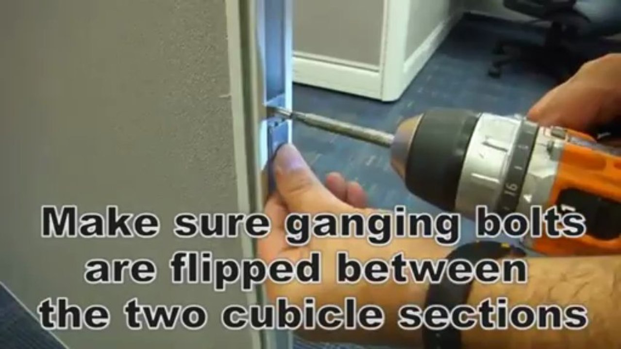 How To Attach _ Gang Sections Of Office Rolling Panels By SKUTCHI Designs, Inc - YouTube [360p]